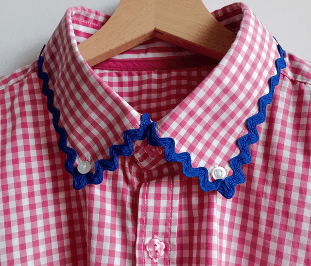 La chemise MADO et son chouchou assorti - Vichy rose