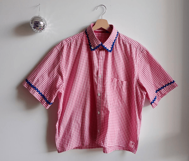 La chemise MADO et son chouchou assorti - Vichy rose
