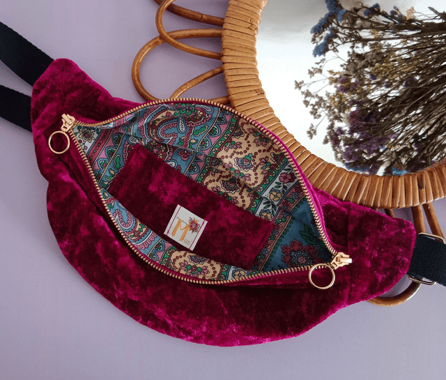 La banane - VELOURS FUCHSIA
