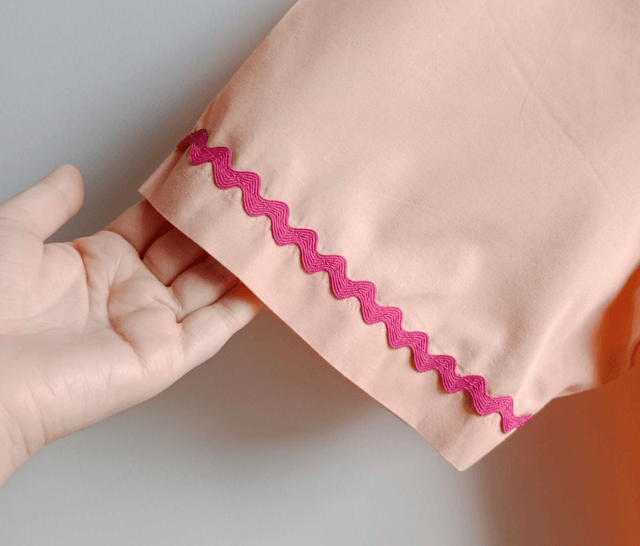 La chemise MADO et son chouchou assorti - Orange et rose