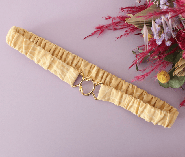 La ceinture élastique - JAUNE PASTEL