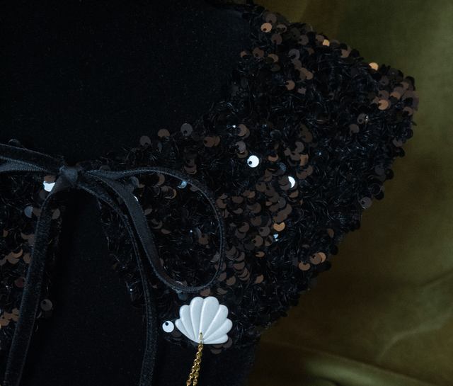 Le col amovible - SEQUINS NOIR