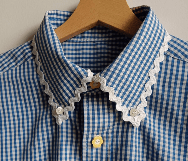 La chemise MADO et son chouchou assorti - Vichy bleu