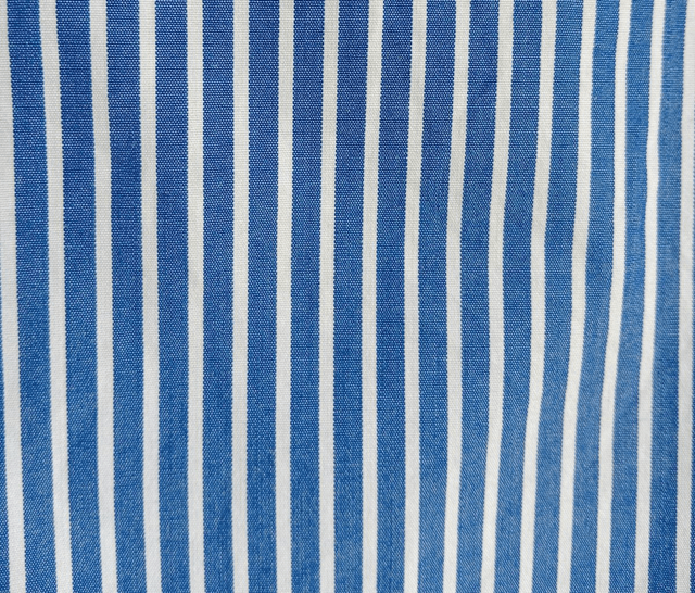 La chemise MADO et son chouchou assorti - Rayé bleu et vert pailleté
