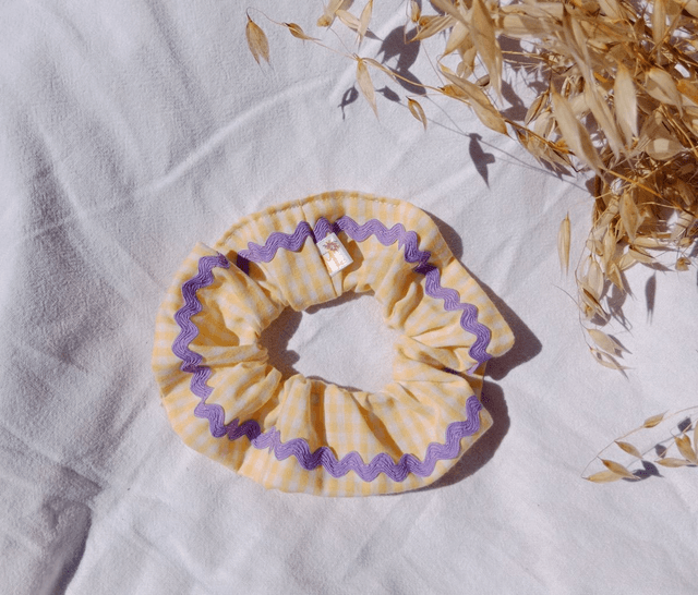 Le chouchou - Vichy jaune et violet